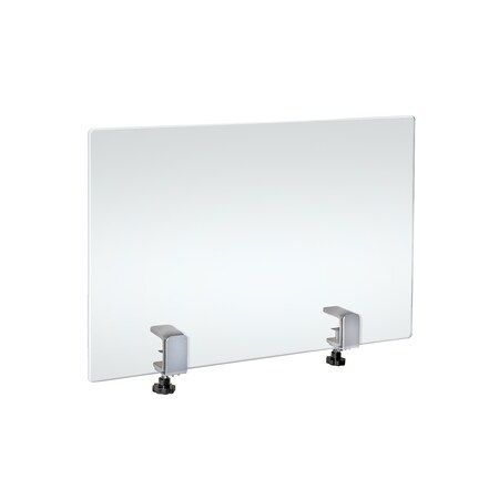 Azar Displays 23.5" x 31.5" Acrylic Plexiglass W/ Metal Counter Edge Clamp 179754-187